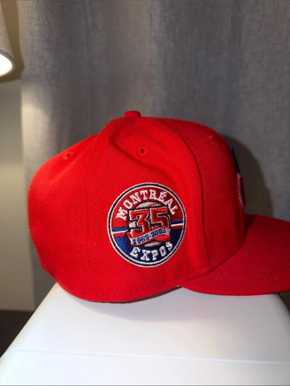 Men’s Red fitted with Embroidered Logo (Montreal 35th Expos)
